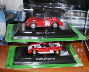 ŠKODA SPIDER B5 a ŠKODA 1100 OHC , 1:43 , DE AGOSTINI