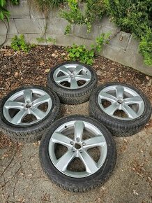 5x112 R18 Audi original alu disky + pneumatiky - 1