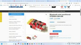 predam Bluetooth mini zosilňovač STEREO 5W+5W