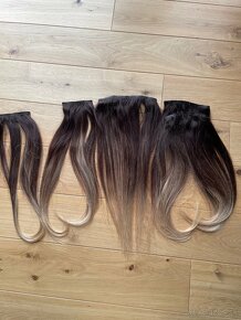 Clip in Bellami balayage vlasy. 150g 50cm