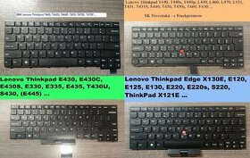 Klavesnice Lenovo T460s T470s/T440 E440 L440 E430 S430 X130E