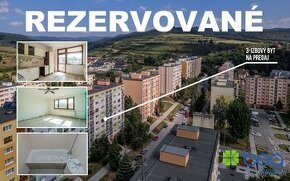 REZERVOVANÉ: 3-izbový byt s lodžiou, Levoča, 4/8 posch.