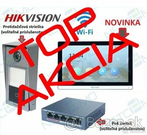 AKCIA - set videovrátnika Hikvision DS- KIS604-P(C) + KH6350