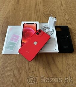 iPhone 12 Mini 128 gb Red - komplet príslušenstvo, záruka