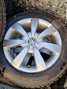 VW BEETLE,GOLF-Alu disky so zimnými pneu 205/55R16 - 1