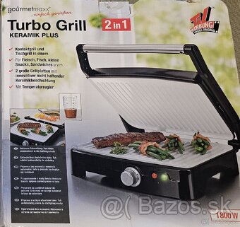 Turbo kontaktní gril 1800 W s keramickým povrchem 

