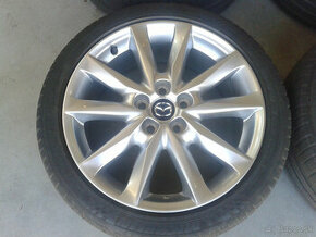 Ponukam letne ALU 5x114,3 R18 7J ET50 ORIGINAL MAZDA 3