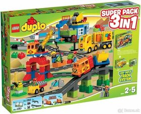 Lego DUPLO 66524 Vláčiky 3 v 1 (Lego 10508, 10506, 10601)