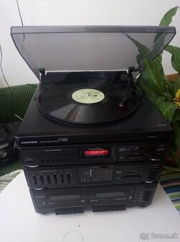 Hifi Grundig/Sanyo gramofón aj kazety