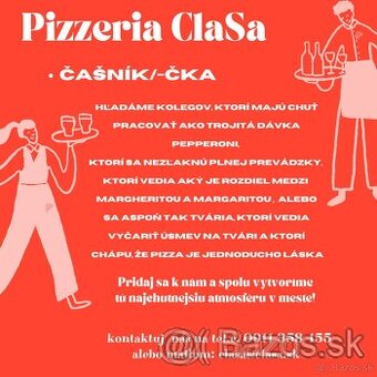 Čašníčka/čašník