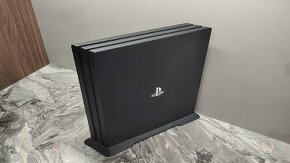 Predám PS4 Pro 1TB SSD + 2x ovládač + stojan + hry - 1