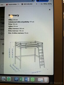 Vysoká posteľ do detskej izby