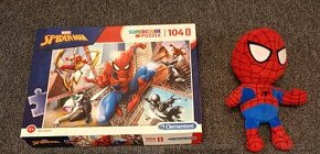 Puzzle Spiderman + plyšák Spiderman