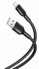 USB lighting kábel pre iPhone, iPad, iPod - čierny