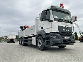 MAN TGS 26.440, valník s hydraulickou rukou PALFINGER