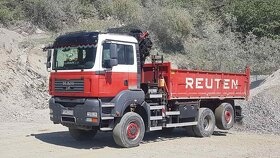 MAN TGA 6x4 vyklápač s hydraulickou rukou