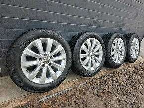 Alu Disky Volkswagen 16"+Zimné Pneu 205/55 R16 - 1