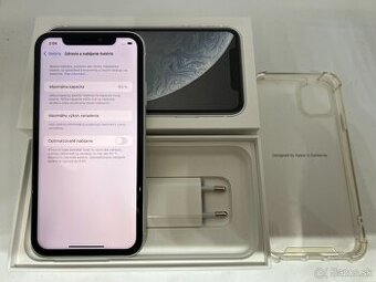 IPHONE XR WHITE 128GB ZÁRUKA - VEĽMI PEKNÝ STAV - 1