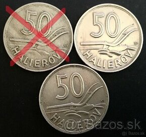 50 halierov 1941, z obdobia Slovenského štátu.