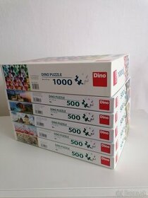 Predám puzzle zn. DINO 500ks a 1000ks