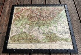 Historická turistická mapa Vysoké Tatry - 1927