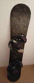 151 cm snowboard BURTON CLASH + viazko Burton M