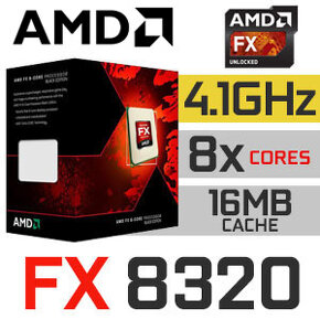 AMD Vishera FX-8320 TURBO 4Ghz, socket AM3+ box chladič - 1