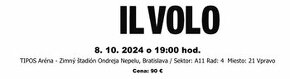 Predám lístky na koncert Il Volo