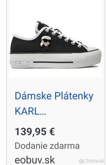 Predám dámske tenisky Karl Lagerfeld