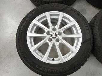 4ks zimne ALU 5x100 R16 6J ET35 ALUTEC SKODA KAMIQ - 1