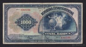 Bankovky ČSR - 1000 Kčs 1932 séria C - 1