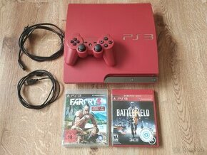 Ps3, playstation 3 red slim - 1