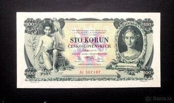 100 korun 1931 serie Jc vzacne III. vydani v UNC 