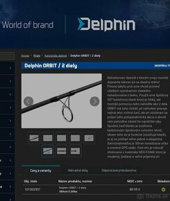 Delphin ORBIT / 2 diely 3.8m 3.5lbs