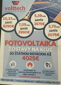 Fotovoltaicka elektraren za tie najlepšie ceny 