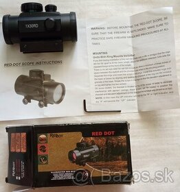 Airsoft Kolimator 1x30 na weaver listu 22mm a 11 mm - 1