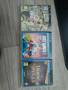 PS3 hry - FiFA 17, Just Dance 2018, Book of Spells