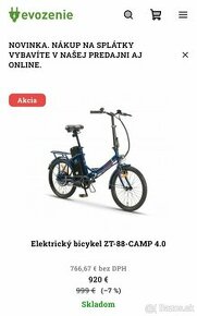 Predám elektrobicykel kúpený pred rokom