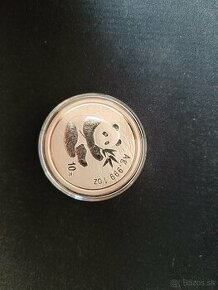 Strieborná minca China Panda 2000, 10 yuan