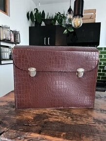 Retro kožená aktovka I taška I vintage I leather I koža