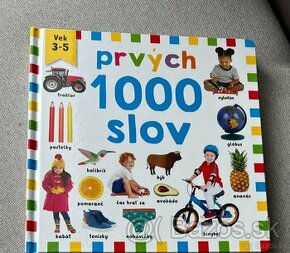 Kniha pre deti 3-5 rokov, prvých 1000 slov.