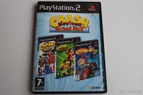 Balík Crash Bandicoot hier na PS2 – Nitro Kart, Tag Team Rac