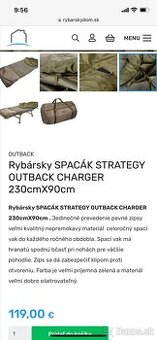 Predám Rybársky SPACÁK STRATEGY OUTBACK CHARGER