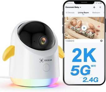 Baby monitor Cococam Baby 2K 1296p 2.4/5G WIFI - 1