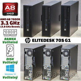 HP EliteDesk 705 G1 - AMD PRO A8-7600B -3.1GHz- - 1