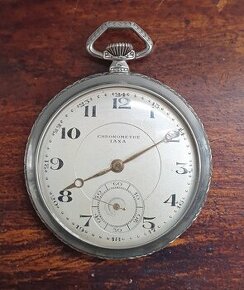 Krasne starozitne strieborne vreckove hodinky Laxa