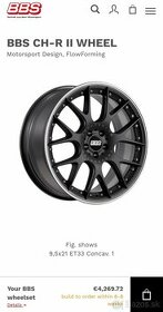 BBS CH-R II Motorsport satin Black R21