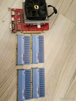 Grafická karta NVIDIA 2GB + 4x2GB Ram