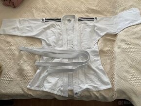 Kimono Adidas JU, biele + opasok Mifune - 1