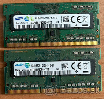 Ram DDR3/DDR3L 1066/1333/1600 MHz SODIMM